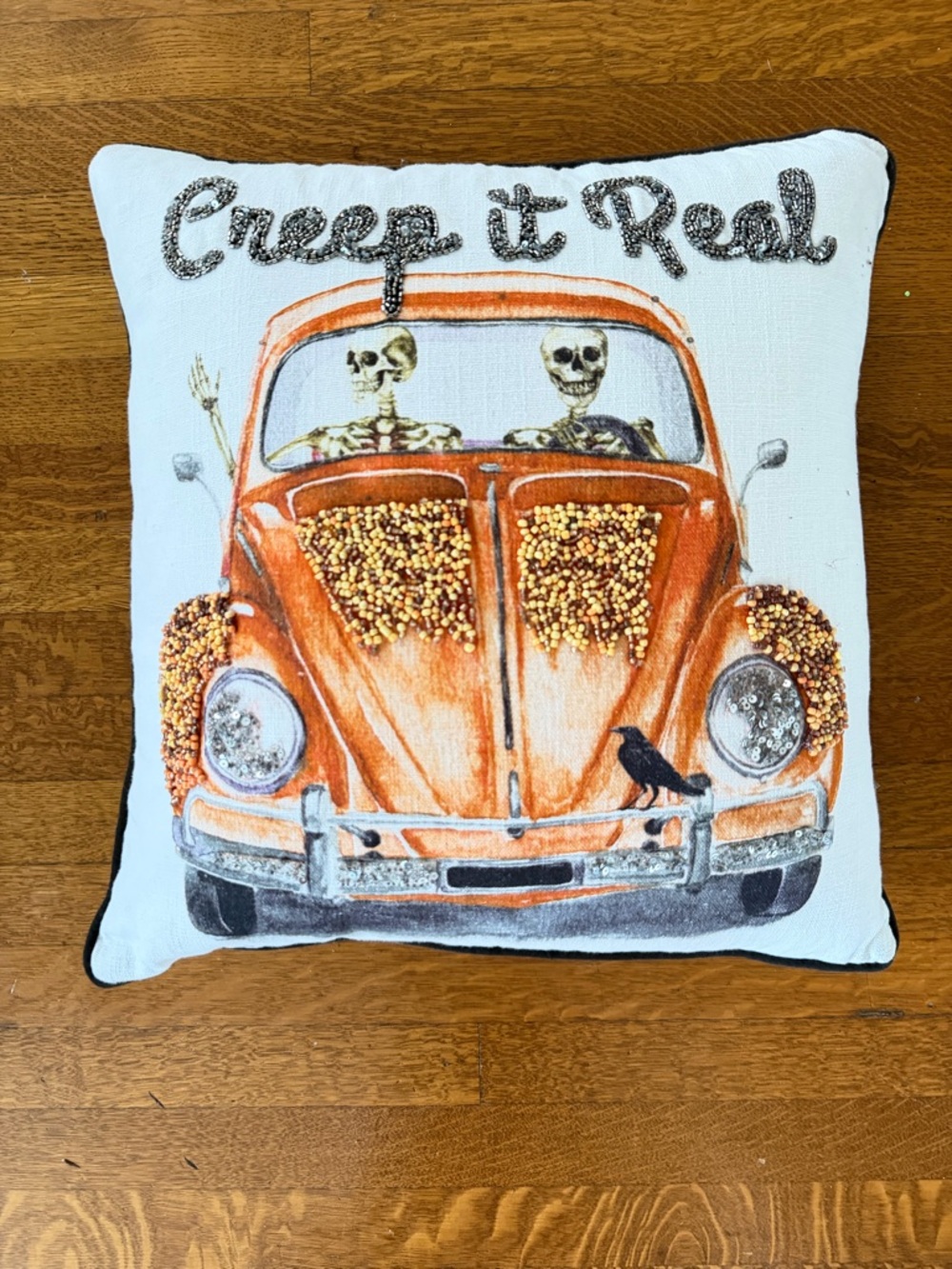 Halloween Accent Pillow - 'Creep it Real'